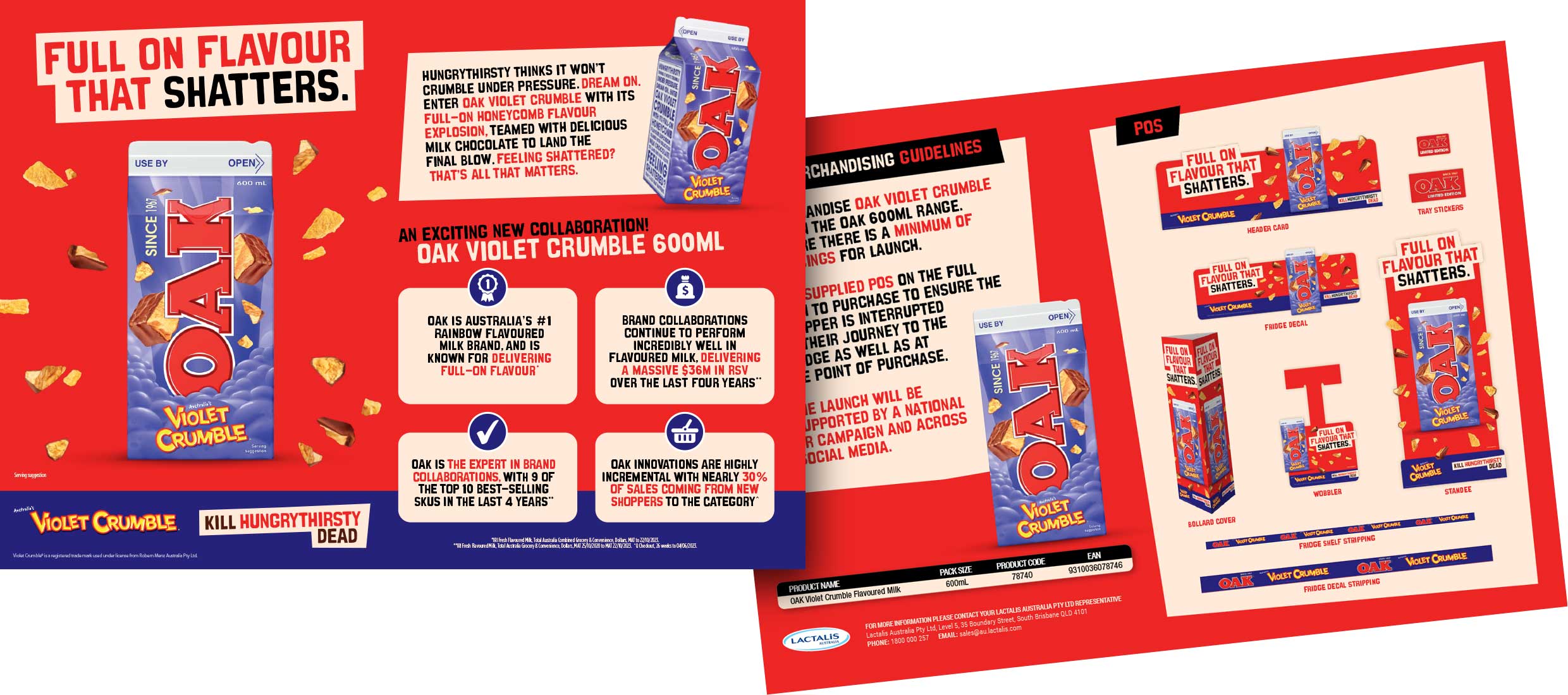OAK Violet Crumble Trade Presenter